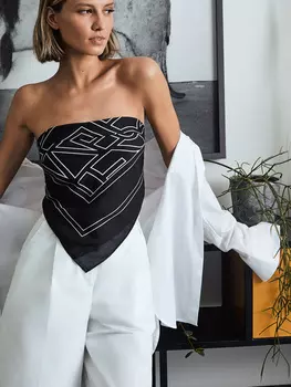 Платок с принтом