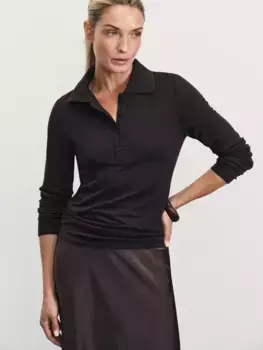 Поло с длинным рукавом