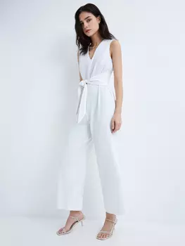 Полукомбинезон из вискозы и льна