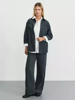 Прямые брюки из вельвета