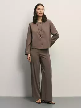 Прямые брюки из вискозы