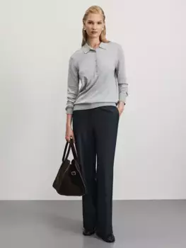 Прямые брюки на кулиске