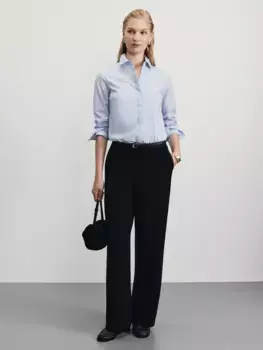 Прямые брюки на кулиске