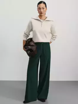 Прямые брюки на шнурке с вискозой в составе