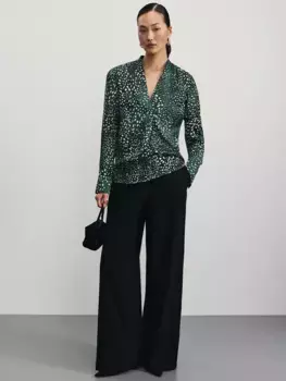 Прямые брюки на шнурке с вискозой в составе