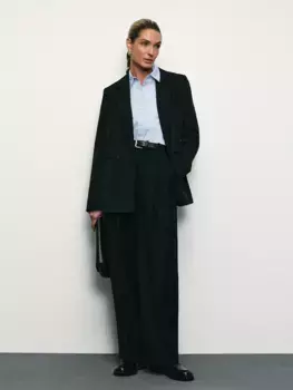 Прямые брюки с вискозой в составе