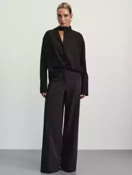 Прямые брюки с вискозой в составе