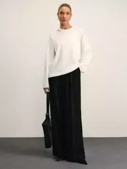 Прямые брюки с защипами