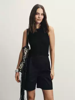 Прямые шорты из хлопка