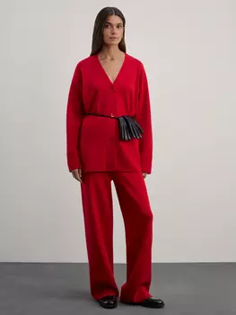 Прямые вязаные брюки из вискозы