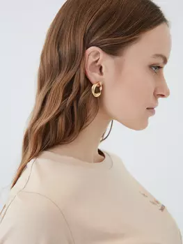 Рельефные серьги