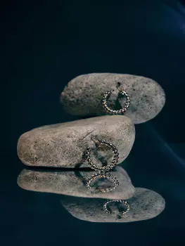 Рельефные серьги