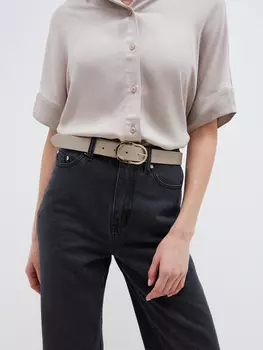 Ремень с овальной пряжкой