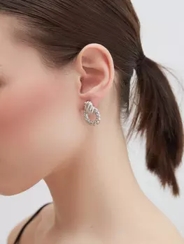 Рифленые серьги