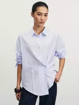 Рубашка асимметричного кроя из вискозы