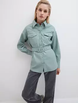 Рубашка из экокожи