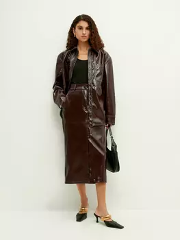 Рубашка из экокожи