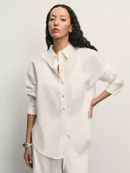 Рубашка изо льна и хлопка