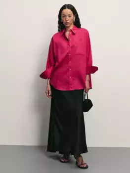 Рубашка изо льна и хлопка