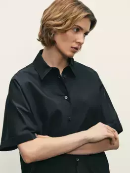 Рубашка из хлопка с коротким рукавом