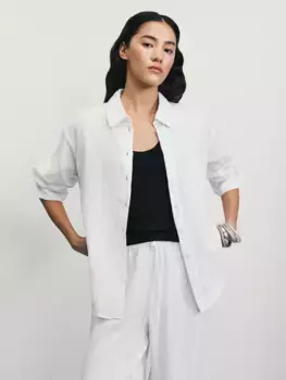 Рубашка из муслина с рукавом 3/4