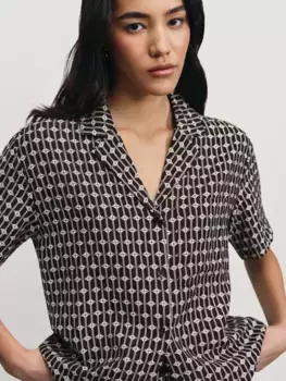 Рубашка из вискозы с принтом