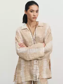 Рубашка из вискозы с принтом