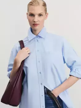 Рубашка оверсайз из хлопка с карманом