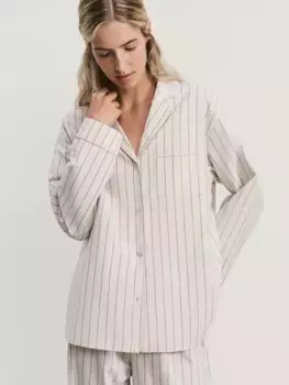 Рубашка пижамная хлопковая в полоску