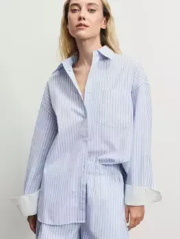 Рубашка с двойными манжетами из хлопка