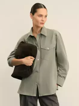 Рубашка с отложным воротником