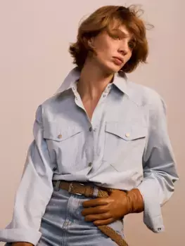 Рубашка с отложным воротником