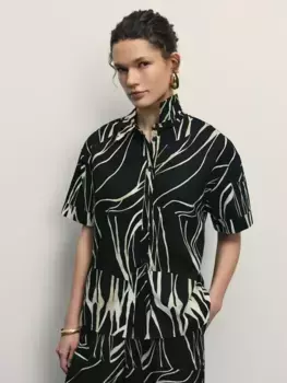 Рубашка с принтом из хлопка