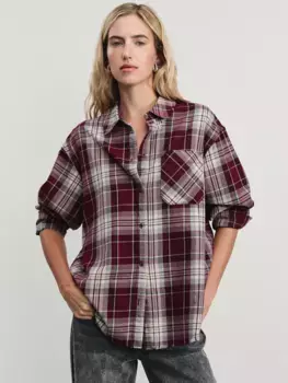 Рубашка в клетку из хлопка