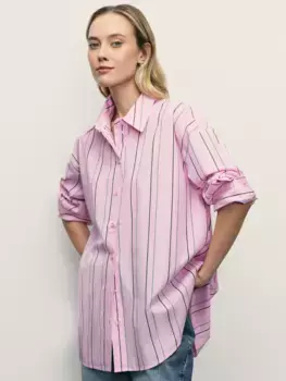 Рубашка в полоску из хлопка