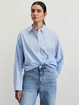 Рубашка в полоску из хлопка