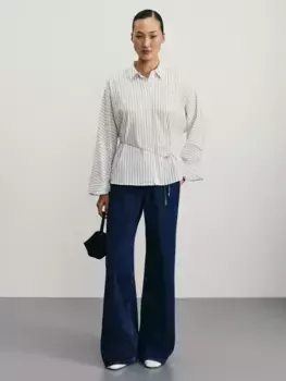 Рубашка в полоску из хлопка