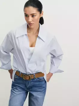 Рубашка в полоску из хлопка