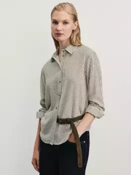 Рубашка в полоску из вискозы