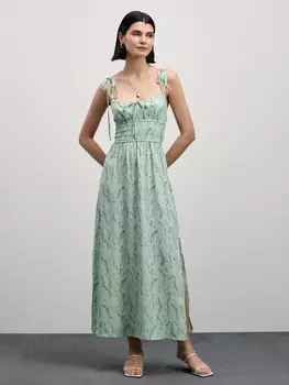 Сарафан длины макси с разрезами