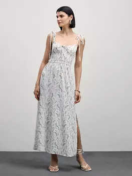 Сарафан длины макси с разрезами