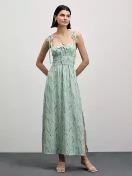 Сарафан длины макси с разрезами