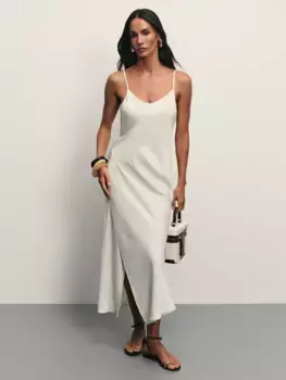 Сарафан длины миди на запах