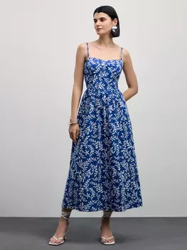 Сарафан на бретелях из хлопка