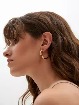 Серьги-полукольца