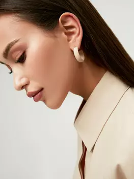 Серьги-полукольца