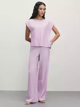 Широкие брюки из фактурной ткани