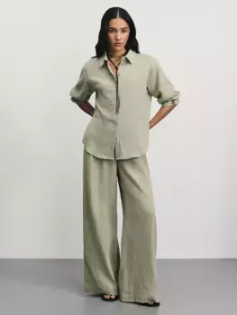 Широкие брюки из муслина