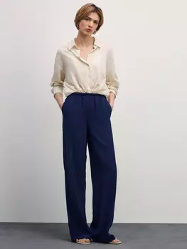 Широкие брюки из вискозы