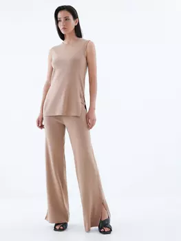 Широкие трикотажные брюки